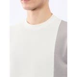 バーズアイジャガード クルーネック長袖Tシャツ | TAKA-Q MEN | 詳細画像9 