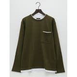 ポップコーン フェイククルーネック長袖Tシャツ | TAKA-Q MEN | 詳細画像10