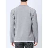 ポップコーン フェイククルーネック長袖Tシャツ | TAKA-Q MEN | 詳細画像18