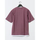 格子柄ジャガード クルーネック半袖Tシャツ | TAKA-Q MEN | 詳細画像24