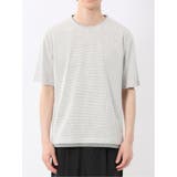 格子柄ジャガード クルーネック半袖Tシャツ | TAKA-Q MEN | 詳細画像6
