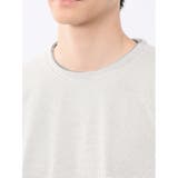 格子柄ジャガード クルーネック半袖Tシャツ | TAKA-Q MEN | 詳細画像9