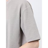 ジグザグジャガード クルーネック半袖Tシャツ | TAKA-Q MEN | 詳細画像10