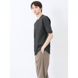 ジグザグジャガード クルーネック半袖Tシャツ | TAKA-Q MEN | 詳細画像12