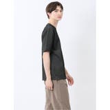 ジグザグジャガード クルーネック半袖Tシャツ | TAKA-Q MEN | 詳細画像14