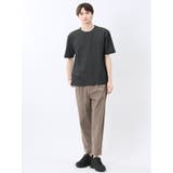 ジグザグジャガード クルーネック半袖Tシャツ | TAKA-Q MEN | 詳細画像15