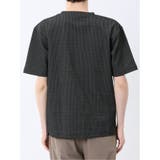 ジグザグジャガード クルーネック半袖Tシャツ | TAKA-Q MEN | 詳細画像18