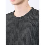 ジグザグジャガード クルーネック半袖Tシャツ | TAKA-Q MEN | 詳細画像19