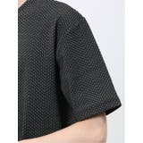 ジグザグジャガード クルーネック半袖Tシャツ | TAKA-Q MEN | 詳細画像20
