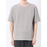 ジグザグジャガード クルーネック半袖Tシャツ | TAKA-Q MEN | 詳細画像6