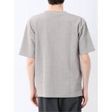 ジグザグジャガード クルーネック半袖Tシャツ | TAKA-Q MEN | 詳細画像8