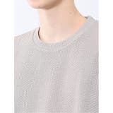 ジグザグジャガード クルーネック半袖Tシャツ | TAKA-Q MEN | 詳細画像9