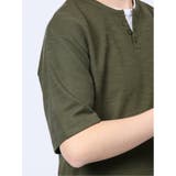 杢スラブ フェイクヘンリーネック半袖Tシャツ | TAKA-Q MEN | 詳細画像31