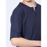 杢スラブ フェイクヘンリーネック半袖Tシャツ | TAKA-Q MEN | 詳細画像42