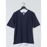 杢スラブ フェイクヘンリーネック半袖Tシャツ | TAKA-Q MEN | 詳細画像43