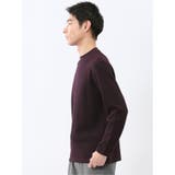 バーズアイジャガード クルーネック長袖Tシャツ | TAKA-Q MEN | 詳細画像29 