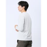 ジャガード バーズアイ クルーネック長袖Tシャツ | TAKA-Q MEN | 詳細画像2