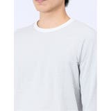 ジャガード バーズアイ クルーネック長袖Tシャツ | TAKA-Q MEN | 詳細画像8