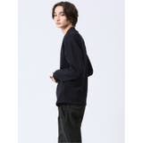 ジオメトリックジャガード Vネック長袖Tシャツ | TAKA-Q MEN | 詳細画像14