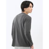 千鳥ジャガード クルーネック長袖Tシャツ | TAKA-Q MEN | 詳細画像4 