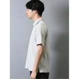 ハニカム鹿の子 スキッパー半袖ポロシャツ | TAKA-Q MEN | 詳細画像2 