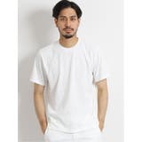 01白 | クールマックス/COOLMAX ボタニカルリンクス クルーネック半袖Tシャツ | TAKA-Q MEN