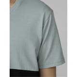 バイカラー切替 Vネック半袖Tシャツ | TAKA-Q MEN | 詳細画像21