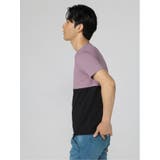 バイカラー切替 Vネック半袖Tシャツ | TAKA-Q MEN | 詳細画像25