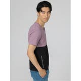 バイカラー切替 Vネック半袖Tシャツ | TAKA-Q MEN | 詳細画像27