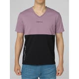 バイカラー切替 Vネック半袖Tシャツ | TAKA-Q MEN | 詳細画像28