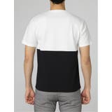 バイカラー切替 Vネック半袖Tシャツ | TAKA-Q MEN | 詳細画像8