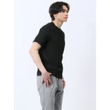 ランダムジャガード クルーネック半袖Tシャツ | TAKA-Q MEN | 詳細画像14