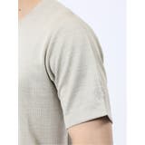 千鳥ジャガード Vネック半袖Tシャツ | TAKA-Q MEN | 詳細画像10