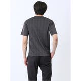 千鳥ジャガード Vネック半袖Tシャツ | TAKA-Q MEN | 詳細画像13