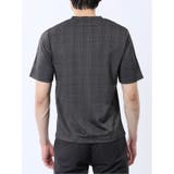 千鳥ジャガード Vネック半袖Tシャツ | TAKA-Q MEN | 詳細画像18