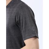 千鳥ジャガード Vネック半袖Tシャツ | TAKA-Q MEN | 詳細画像20
