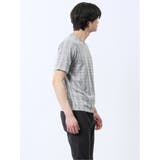 千鳥ジャガード Vネック半袖Tシャツ | TAKA-Q MEN | 詳細画像24