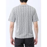 千鳥ジャガード Vネック半袖Tシャツ | TAKA-Q MEN | 詳細画像28