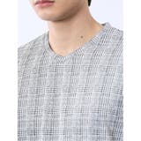 千鳥ジャガード Vネック半袖Tシャツ | TAKA-Q MEN | 詳細画像29