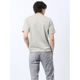 千鳥ジャガード Vネック半袖Tシャツ | TAKA-Q MEN | 詳細画像3