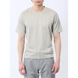 千鳥ジャガード Vネック半袖Tシャツ | TAKA-Q MEN | 詳細画像6