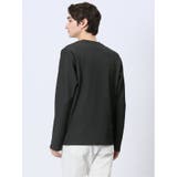 バイアスジャガード Vネック長袖Tシャツ | TAKA-Q MEN | 詳細画像13
