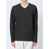 バイアスジャガード Vネック長袖Tシャツ | TAKA-Q MEN | 詳細画像16