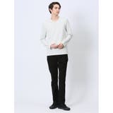 バイアスジャガード Vネック長袖Tシャツ | TAKA-Q MEN | 詳細画像5
