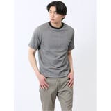03ライトグレー | タックコードレーン クルーネック半袖Tシャツ | TAKA-Q MEN