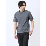 06グレー | タックコードレーン クルーネック半袖Tシャツ | TAKA-Q MEN