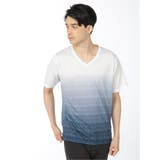 転写グラデーション Vネック半袖Tシャツ | TAKA-Q MEN | 詳細画像24