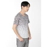 転写グラデーション Vネック半袖Tシャツ | TAKA-Q MEN | 詳細画像4