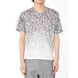 転写グラデーション Vネック半袖Tシャツ | TAKA-Q MEN | 詳細画像5