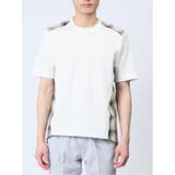布帛使い クルーネック半袖Tシャツ | TAKA-Q MEN | 詳細画像5